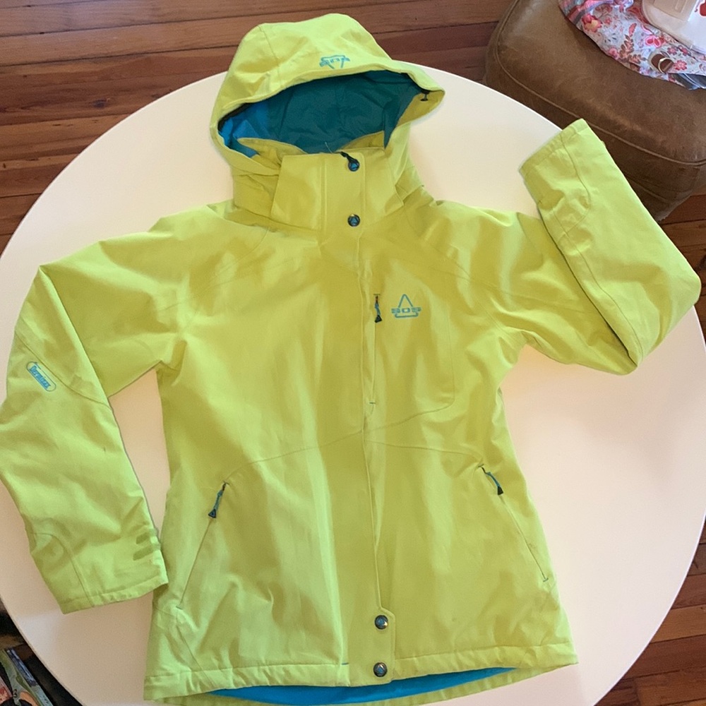 LimeGreen SOS Ski Jacket - Size 38